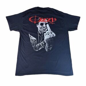 Ozzy Osbourne Singer Heavy Metal T-shirt Black Tee Music Large Short Sleeve